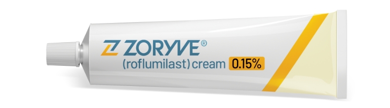 A tube of ZORYVE® topical cream used to treat mild to moderate eczema (atopic dermatitis) (Ages 6+)