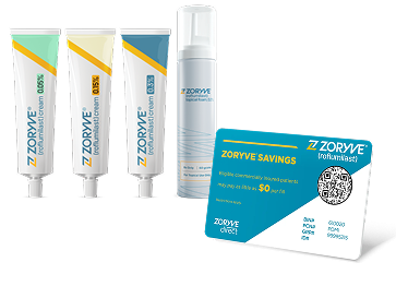 ZORYVE® (roflumilast) cream 0.3%|0.15%|0.05% and Topical Foam 0.3%